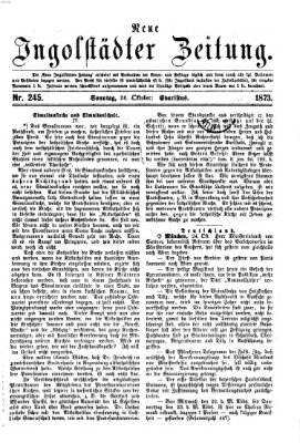 Neue Ingolstädter Zeitung Sonntag 26. Oktober 1873