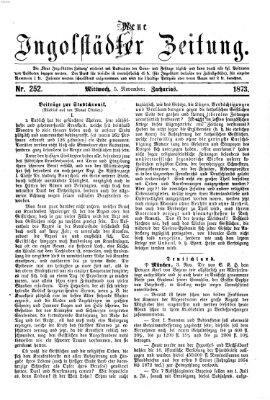 Neue Ingolstädter Zeitung Mittwoch 5. November 1873