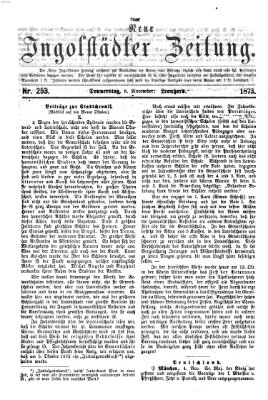 Neue Ingolstädter Zeitung Donnerstag 6. November 1873