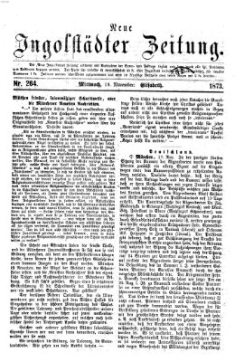 Neue Ingolstädter Zeitung Mittwoch 19. November 1873