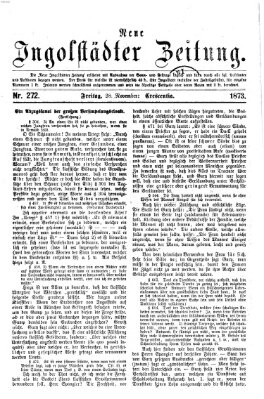 Neue Ingolstädter Zeitung Freitag 28. November 1873