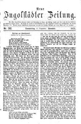 Neue Ingolstädter Zeitung Donnerstag 11. Dezember 1873