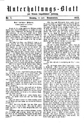 Neue Ingolstädter Zeitung. Unterhaltungs-Blatt zur "Neuen Ingolstädter Zeitung" (Neue Ingolstädter Zeitung) Sonntag 14. Juli 1872