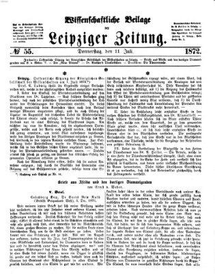 Leipziger Zeitung. Wissenschaftliche Beilage (Leipziger Zeitung) Donnerstag 11. Juli 1872