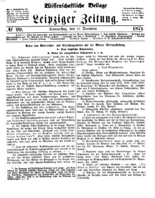 Leipziger Zeitung. Wissenschaftliche Beilage (Leipziger Zeitung) Donnerstag 11. Dezember 1873