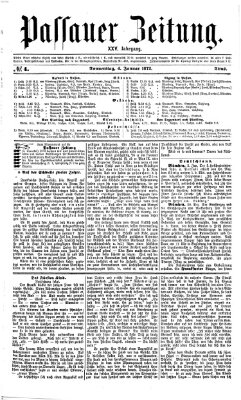 Passauer Zeitung Donnerstag 4. Januar 1872