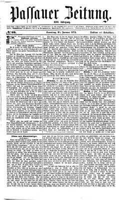 Passauer Zeitung Samstag 20. Januar 1872