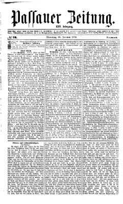 Passauer Zeitung Dienstag 23. Januar 1872