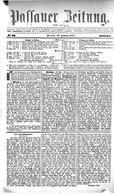 Passauer Zeitung Freitag 26. Januar 1872