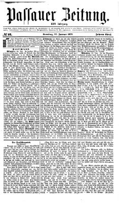 Passauer Zeitung Samstag 27. Januar 1872