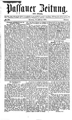 Passauer Zeitung Sonntag 18. Februar 1872