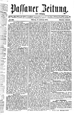 Passauer Zeitung Montag 19. Februar 1872