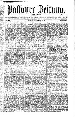 Passauer Zeitung Montag 26. Februar 1872