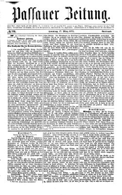 Passauer Zeitung Sonntag 17. März 1872