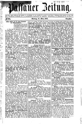 Passauer Zeitung Montag 18. März 1872