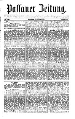 Passauer Zeitung Samstag 23. März 1872