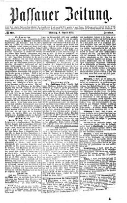 Passauer Zeitung Montag 8. April 1872