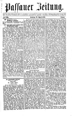 Passauer Zeitung Freitag 26. April 1872