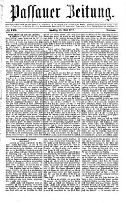 Passauer Zeitung Freitag 10. Mai 1872