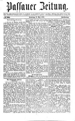 Passauer Zeitung Sonntag 12. Mai 1872