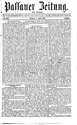 Passauer Zeitung Montag 17. Juni 1872