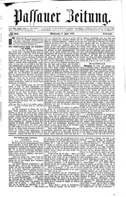 Passauer Zeitung Mittwoch 3. Juli 1872