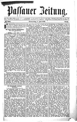 Passauer Zeitung Donnerstag 4. Juli 1872