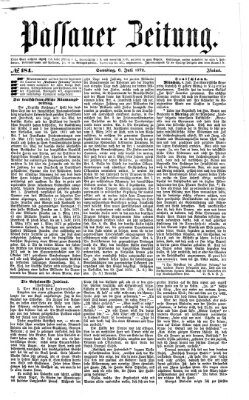 Passauer Zeitung Samstag 6. Juli 1872