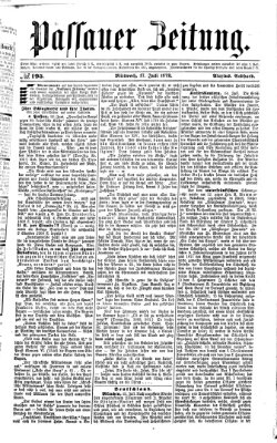 Passauer Zeitung Mittwoch 17. Juli 1872