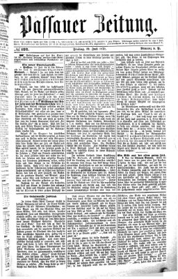 Passauer Zeitung Freitag 19. Juli 1872