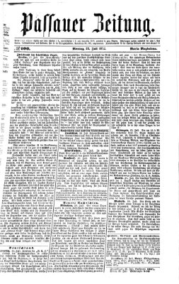 Passauer Zeitung Montag 22. Juli 1872