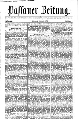 Passauer Zeitung Mittwoch 24. Juli 1872