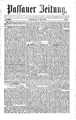 Passauer Zeitung Donnerstag 25. Juli 1872