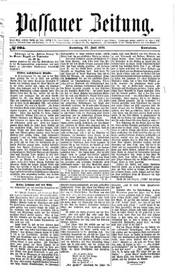 Passauer Zeitung Samstag 27. Juli 1872