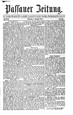 Passauer Zeitung Montag 5. August 1872