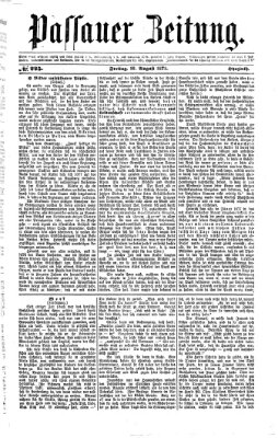 Passauer Zeitung Freitag 16. August 1872