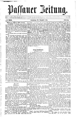 Passauer Zeitung Sonntag 25. August 1872