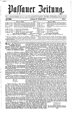 Passauer Zeitung Freitag 30. August 1872