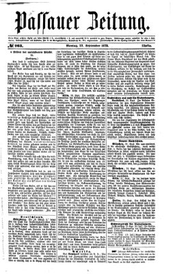 Passauer Zeitung Montag 23. September 1872