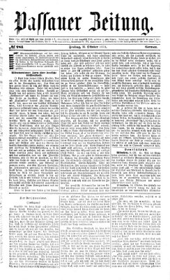 Passauer Zeitung Freitag 11. Oktober 1872