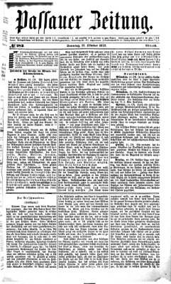 Passauer Zeitung Sonntag 13. Oktober 1872