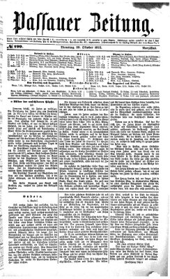 Passauer Zeitung Dienstag 29. Oktober 1872