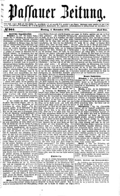 Passauer Zeitung Montag 4. November 1872