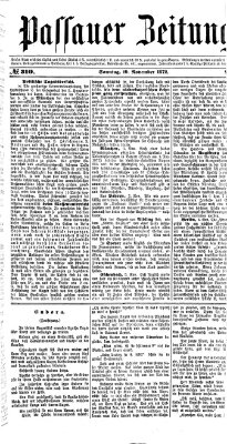 Passauer Zeitung Sonntag 10. November 1872