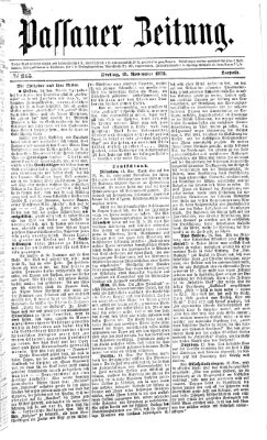 Passauer Zeitung Freitag 15. November 1872