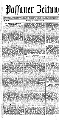 Passauer Zeitung Montag 18. November 1872