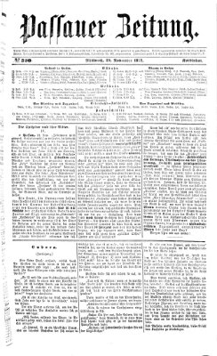 Passauer Zeitung Mittwoch 20. November 1872