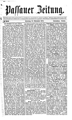 Passauer Zeitung Sonntag 24. November 1872