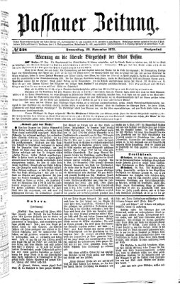 Passauer Zeitung Donnerstag 28. November 1872