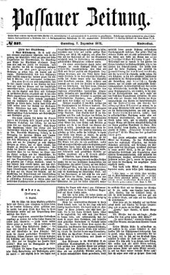 Passauer Zeitung Samstag 7. Dezember 1872